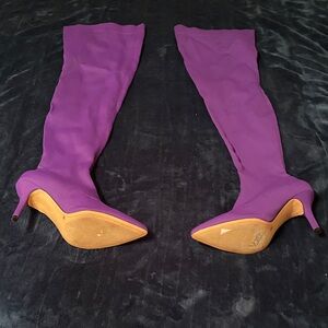 INC International Concept Elegant Purple Over-the-Knee Boots